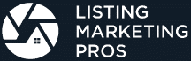 Logo of Listing Marketing Pros, a real estate photography service, featuring a house icon and the brand name in modern typography.